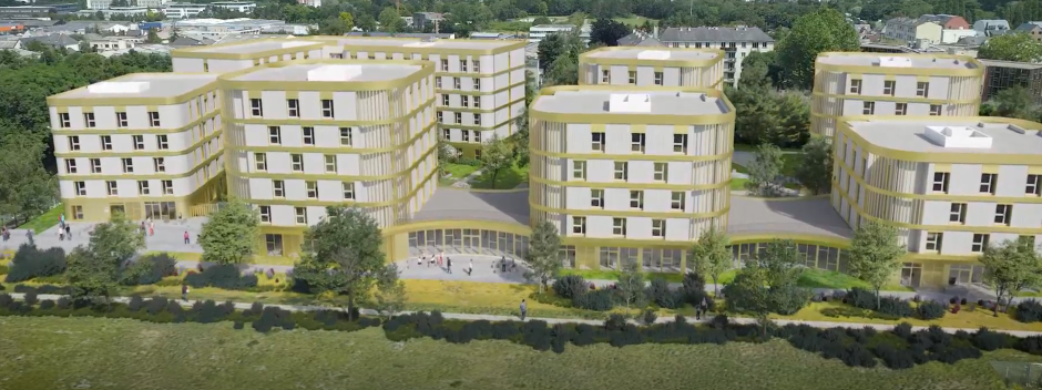 Global view of the Rennes School of Business student residence